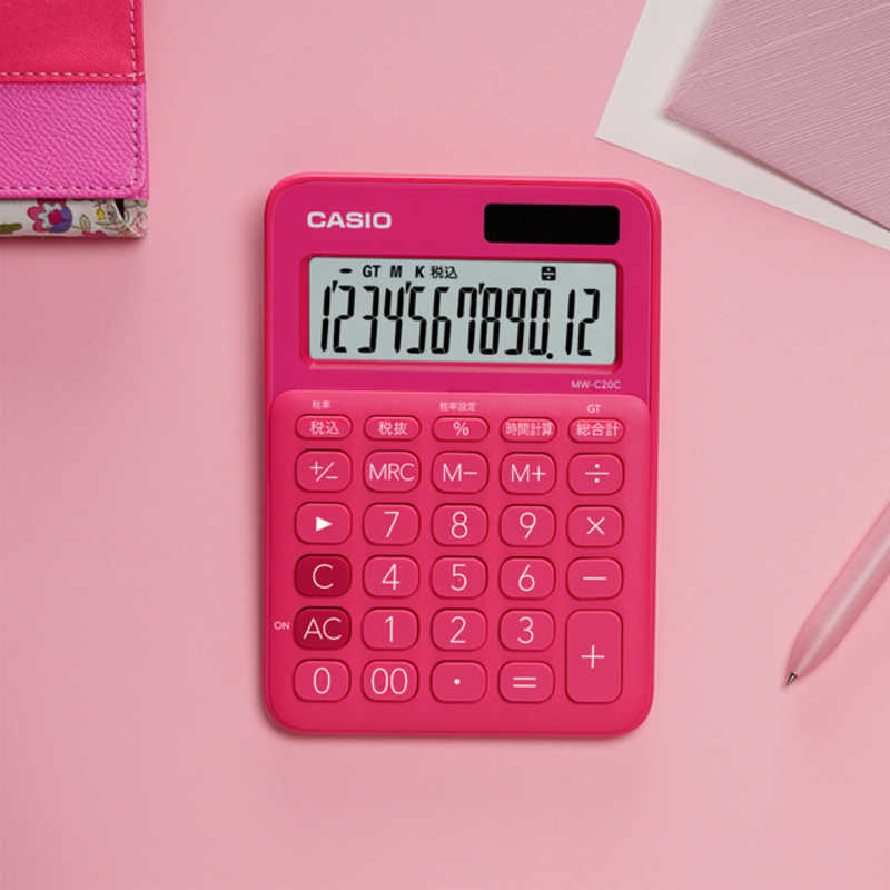 カシオ Casio カラフル電卓 12桁 Mw Cc Rd N ビビッドピンク の通販 カテゴリ 電子辞書 Fax 事務機器 カシオ Casio 家電通販のコジマネット 全品代引き手数料無料