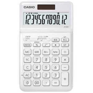 カシオ CASIO スタイリッシュ電卓(12桁) JF-S200-WE-N ホワイト カシオ CASIO スタイリッシュ電卓(12桁) JF-S200-WE-N ホワイト