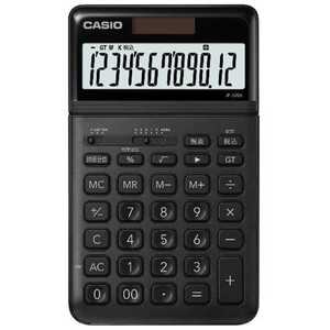 カシオ CASIO スタイリッシュ電卓(12桁) JF-S200-BK-N ブラック カシオ CASIO スタイリッシュ電卓(12桁) JF-S200-BK-N ブラック