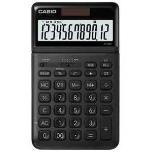 カシオ　CASIO スタイリッシュ電卓(12桁) JF-S200-BK-N ブラック