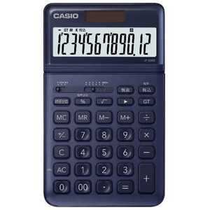 カシオ　CASIO スタイリッシュ電卓(12桁) JF-S200-NY-N ネイビｰ