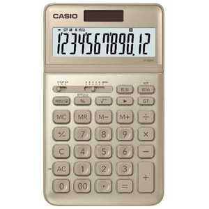 カシオ CASIO スタイリッシュ電卓(12桁) JF-S200-GD-N ゴールド