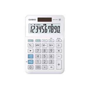 カシオ CASIO W税計算対応電卓 WE MW100TCWEN