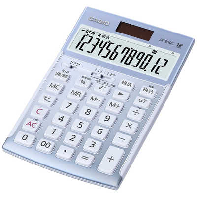 カシオ CASIO 本格実務電卓(日数・時間計算) (12桁) JS-20DC-BU-N の