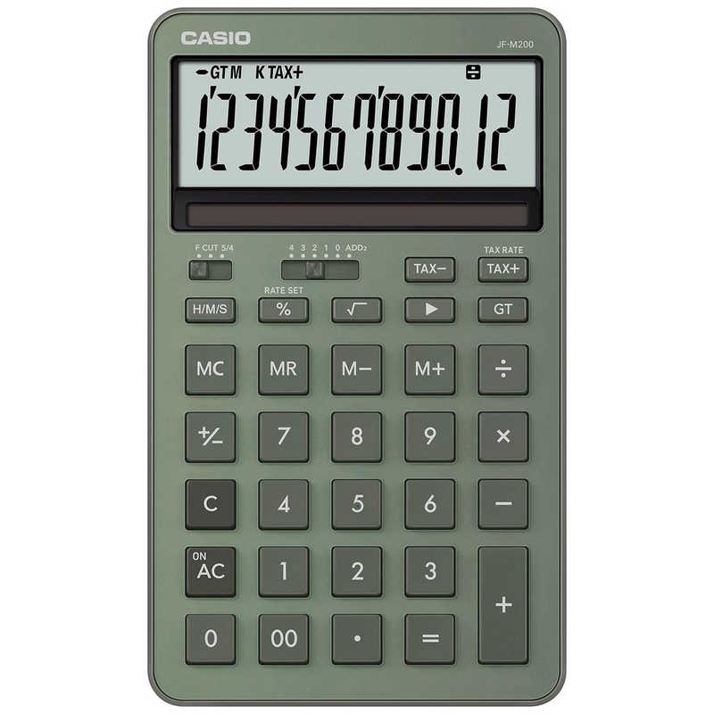カシオ　CASIO カシオ　CASIO デザイン電卓 ［12桁］ グリーン JF-M200-GN-N JF-M200-GN-N