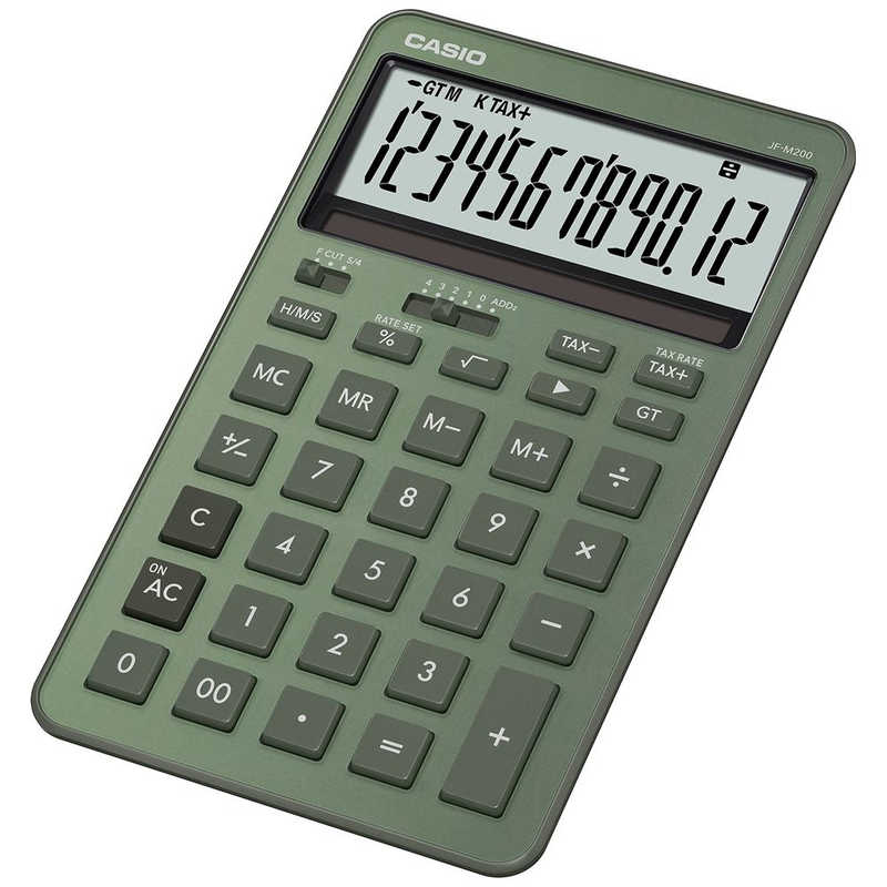 カシオ　CASIO カシオ　CASIO デザイン電卓 ［12桁］ グリーン JF-M200-GN-N JF-M200-GN-N