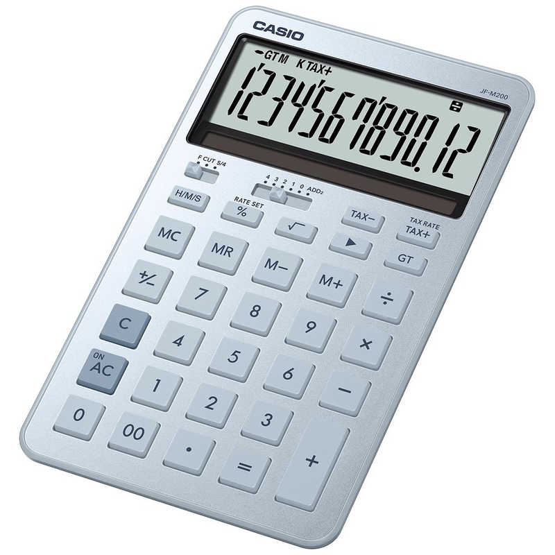 カシオ　CASIO カシオ　CASIO デザイン電卓 ［12桁］ ブルー JF-M200-BU-N JF-M200-BU-N