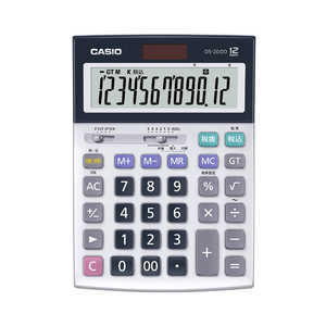 カシオ　CASIO 本格実務電卓(日数・時間計算) ［12桁］ シルバー DS-20DD-N