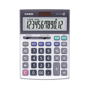 カシオ　CASIO 本格実務電卓 ［12桁］ シルバー DS-12TD-N