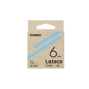 カシオ　CASIO ラテコ用詰め替えテープ XB-6SB 水色