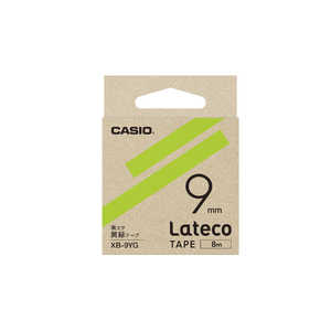 カシオ CASIO ラテコ用詰め替えテープ XB-9YG 黄緑 カシオ CASIO ラテコ用詰め替えテープ XB-9YG 黄緑