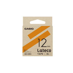 カシオ　CASIO ラベルライターテープ XB12EO オレンジ