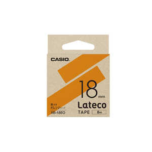 カシオ CASIO ラテコ用詰め替えテープ XB-18EO オレンジ カシオ CASIO ラテコ用詰め替えテープ XB-18EO オレンジ