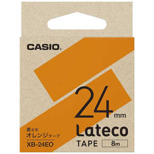 カシオ　CASIO ラベルライターLateco用テープ オレンジ XB-24EO