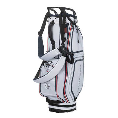 トミーヒルフィガー ユースフィル キャディバッグ トリコロール 新品 トミーヒルフィガー ゴルフ用品 カートキャディバッグ ユースフル