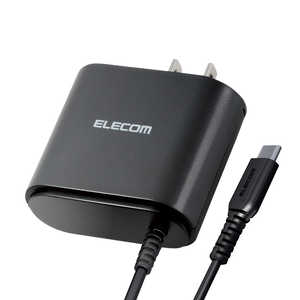 エレコム　ELECOM スマートフォン用AC充電器 Type-Cケーブル一体型 2.4A出力 1.5m MPA-ACC01XBK ブラック 