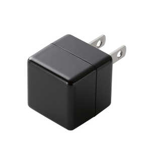 エレコム　ELECOM スマートフォン用AC充電器 CUBE 1A出力 USB1ポート ブラック MPA-ACUAN007XBK