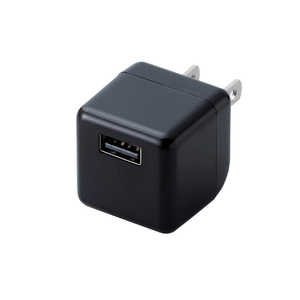 エレコム　ELECOM スマートフォン用AC充電器 USBメス×1 CUBE型 1.8A出力 ブラック MPA-ACUBN003XBK