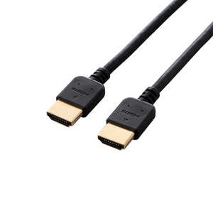 エレコム　ELECOM HDMIケーブル [2m /HDMI⇔HDMI /スリムタイプ /4K対応] CAC-HD14EY20XBK