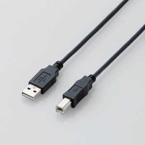 エレコム　ELECOM USB2.0ケーブル/A-Bタイプ/ノーマル/2m/ブラック U2C-BN20XBK