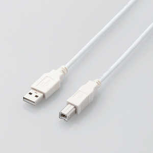 エレコム　ELECOM USB2.0ケーブル/A-Bタイプ/ノーマル/2m/ホワイト U2C-BN20XWH