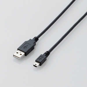 エレコム ELECOM USB2.0ケーブル/A-miniBタイプ/ノーマル/0.5m/ブラック U2C-M05XBK エレコム ELECOM USB2.0ケーブル/A-miniBタイプ/ノーマル/0.5m/ブラック U2C-M05XBK