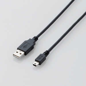 エレコム　ELECOM USB2.0ケーブル/A-miniBタイプ/ノーマル/1m/ブラック U2C-M10XBK