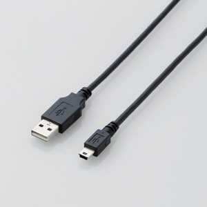 エレコム　ELECOM USB2.0ケーブル/A-miniBタイプ/ノーマル/1.5m/ブラック U2C-M15XBK