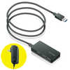 エレコム　ELECOM USBHUB3.0 ACアダプタ付 セルフパワー 4ポート ブラック U3H-A408SXBK