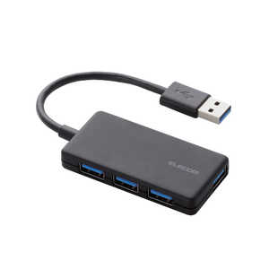 �G���R�� ELECOM USBHUB3.0 �R���p�N�g �o�X�p���[ 4�|�[�g �u���b�N U3H-A416BXBK