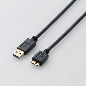 エレコム　ELECOM USB3.0ケーブル/A-microBタイプ/スタンダード/1m/ブラック USB3-AMB10XBK