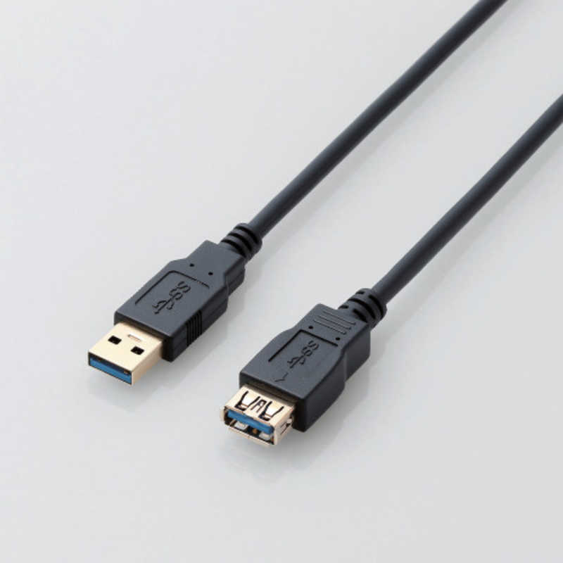 エレコム　ELECOM エレコム　ELECOM USB3.0ケーブル/A-A延長タイプ/スタンダード/1m/ブラック USB3-E10XBK USB3-E10XBK