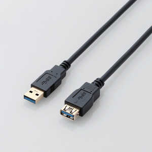 エレコム　ELECOM USB3.0ケーブル/A-A延長タイプ/スタンダード/1m/ブラック USB3-E10XBK
