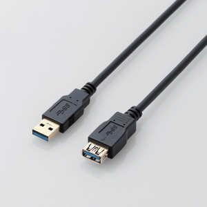 エレコム ELECOM USB3.0ケーブル/A-A延長タイプ/スタンダード/1m/ブラック USB3-E10XBK エレコム ELECOM USB3.0ケーブル/A-A延長タイプ/スタンダード/1m/ブラック USB3-E10XBK