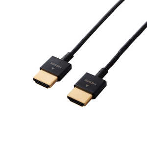エレコム　ELECOM HDMIケーブル [1m /HDMI⇔HDMI /スリムタイプ /4K対応] CAC-HD14US10XBK
