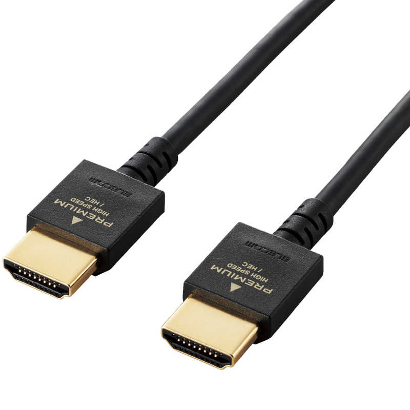 エレコム　ELECOM エレコム　ELECOM HDMIケーブル ブラック [1m /HDMI⇔HDMI /スタンダードタイプ /4K対応] DH-HDP14EY10BK DH-HDP14EY10BK