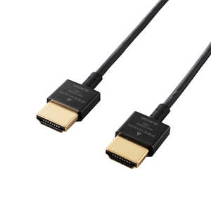 エレコム　ELECOM HDMIケーブル ブラック [1.5m /HDMI⇔HDMI /スリムタイプ /4K対応] DH-HDP14SS15BK
