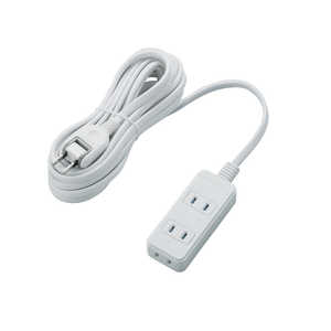 エレコム　ELECOM シャッタータップ 3個口 5m ホワイト T-ST02N-2350WH