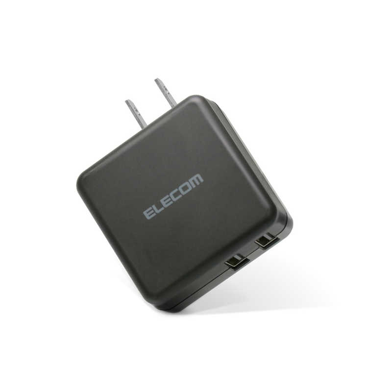 エレコム　ELECOM エレコム　ELECOM スマートフォン用AC充電器 3.6A出力 USB-Aメス2ポート おまかせ充電搭載 ブラック MPA-ACU03XBK MPA-ACU03XBK