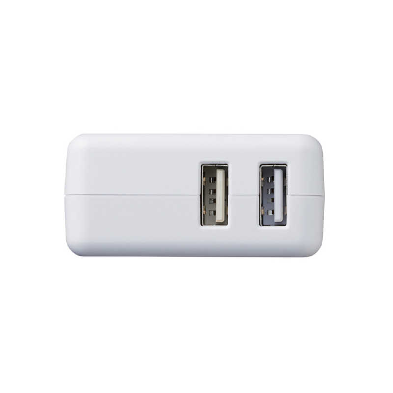 エレコム　ELECOM エレコム　ELECOM スマートフォン用AC充電器 3.6A出力 USB-Aメス2ポート おまかせ充電搭載 ホワイト MPA-ACU03XWH MPA-ACU03XWH
