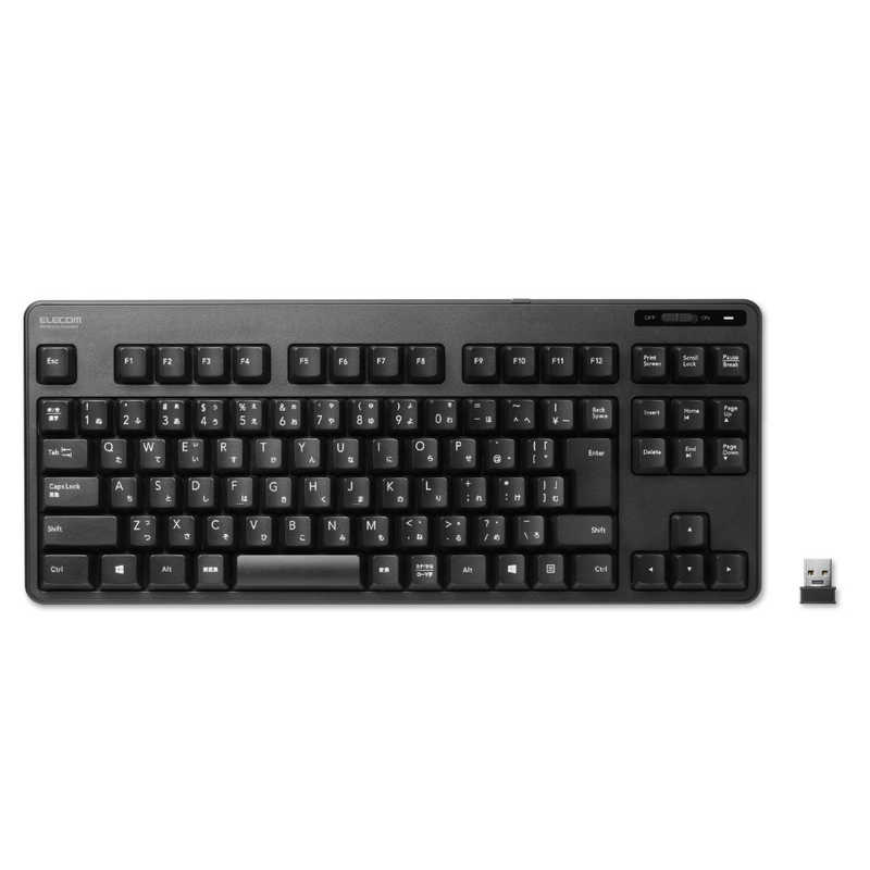 エレコム　ELECOM エレコム　ELECOM キーボード (Windows11対応) ［ワイヤレス /USB］ ブラック TK-FDM105TXBK TK-FDM105TXBK