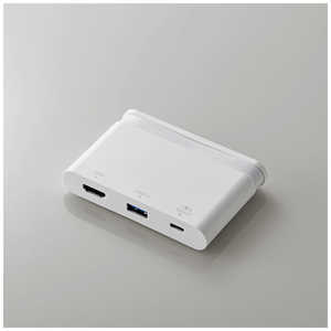 エレコム ELECOM Type-Cドッキングステーション PD対応 HDMI ケーブル収納 ホワイト DST-C06WH エレコム ELECOM Type-Cドッキングステーション PD対応 HDMI ケーブル収納 ホワイト DST-C06WH