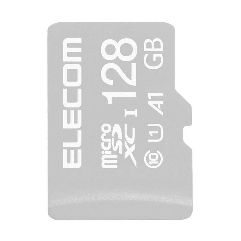 エレコム マイクロSD カード 128GB UHS-I U1 SD変換アダプタ付 MF-MS128GU11R(1枚)