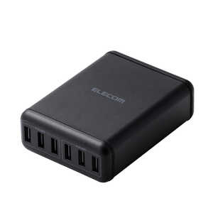 エレコム ELECOM スマートフォン・タブレット用AC充電器 USB-A6ポート(おまかせ充電) 電源ケーブル1.5m MPA-ACD03BK ブラック エレコム ELECOM スマートフォン・タブレット用AC充電器 USB-A6ポート(おまかせ充電) 電源ケーブル1.5m MPA-ACD03BK ブラック
