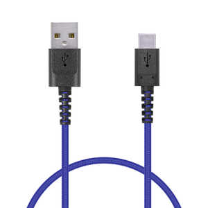 エレコム　ELECOM スマートフォン用USBケーブル USB(A-C) 認証品 高耐久 0.3m ブルー MPA-ACS03NBU