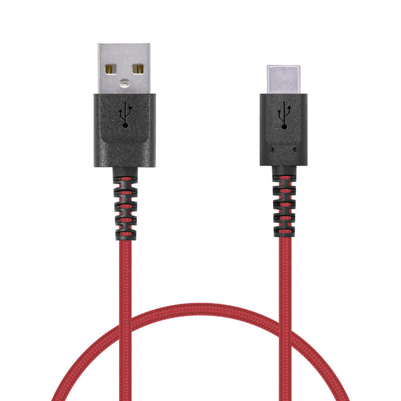 エレコム　ELECOM エレコム　ELECOM スマートフォン用USBケーブル USB(A-C) 認証品 高耐久 0.3m レッド MPA-ACS03NRD MPA-ACS03NRD