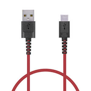 エレコム　ELECOM スマートフォン用USBケーブル USB(A-C) 認証品 高耐久 0.3m レッド MPA-ACS03NRD