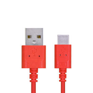 エレコム　ELECOM スマートフォン用USBケーブル USB(A-C) 認証品 スリムカラフル 1.2m レッド MPA-ACXCL12NRD