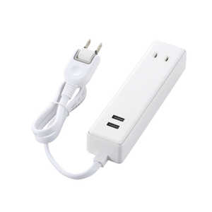 쥳 ELECOM USBå USB᥹2 AC2 ֥60cm 2.4A MOT-U09-2206WH ۥ磻