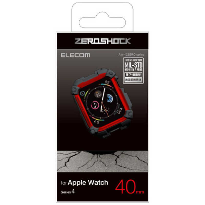 エレコム　ELECOM エレコム　ELECOM Apple Watch 40mm ZEROSHOCKケース レッド AW40ZERORD AW40ZERORD